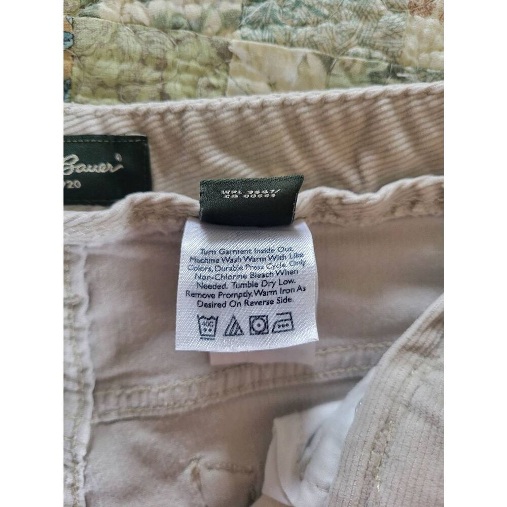 Eddie Bauer Cream Corduroy Bootcut Pants Womens 8 - Picture 5 of 6